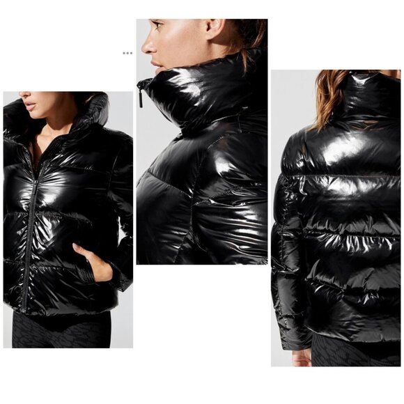 ‼️WOW ‼️Carbon 38 BLACK PUFFER JACKET IN TAKARA SHINE‼️ - Picture 6 of 14